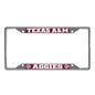 Texas A&M University Chrome License Plate Frame