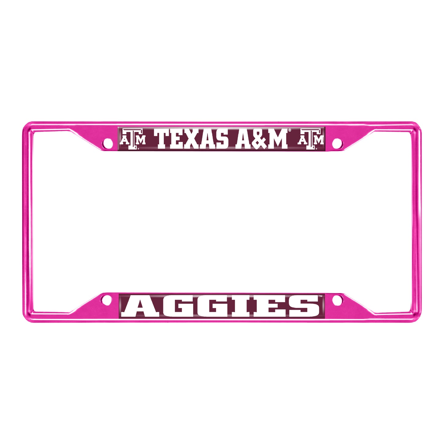 Texas A&M University-Pink License Plate Frame