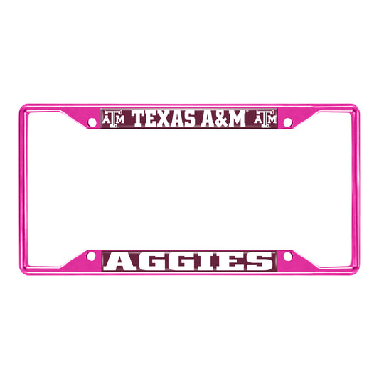 Texas A&M University-Pink License Plate Frame