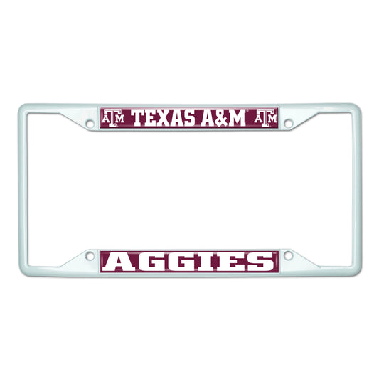 Texas A&M University-White License Plate