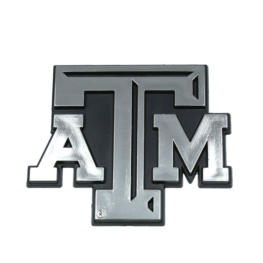 Texas A&M University Plastic Chrome Emblem