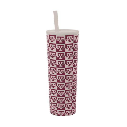 Texas A&M 30oz Gridiron SS Straw Tumbler