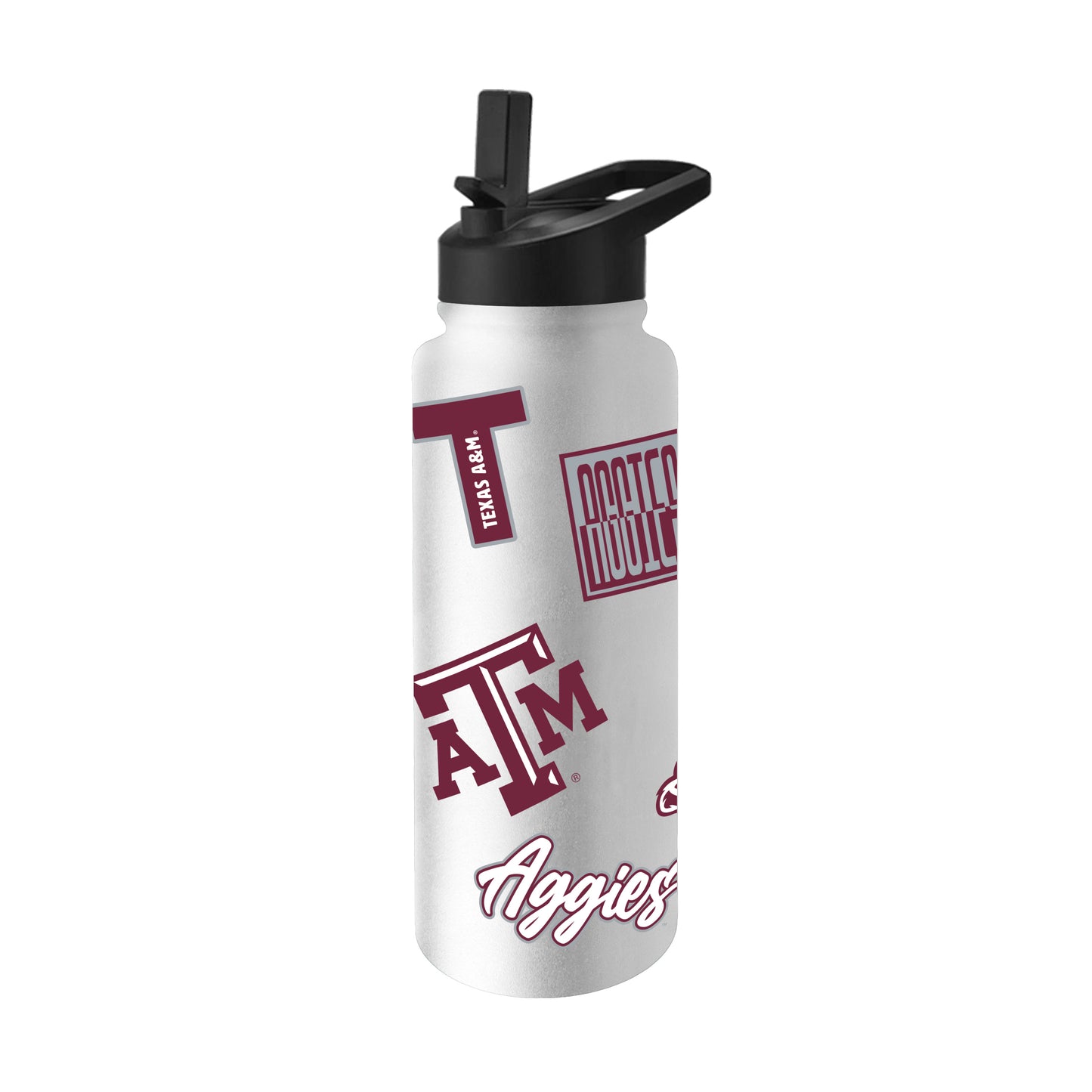 Texas A&M 34oz White Dreamweave Quencher Bottle