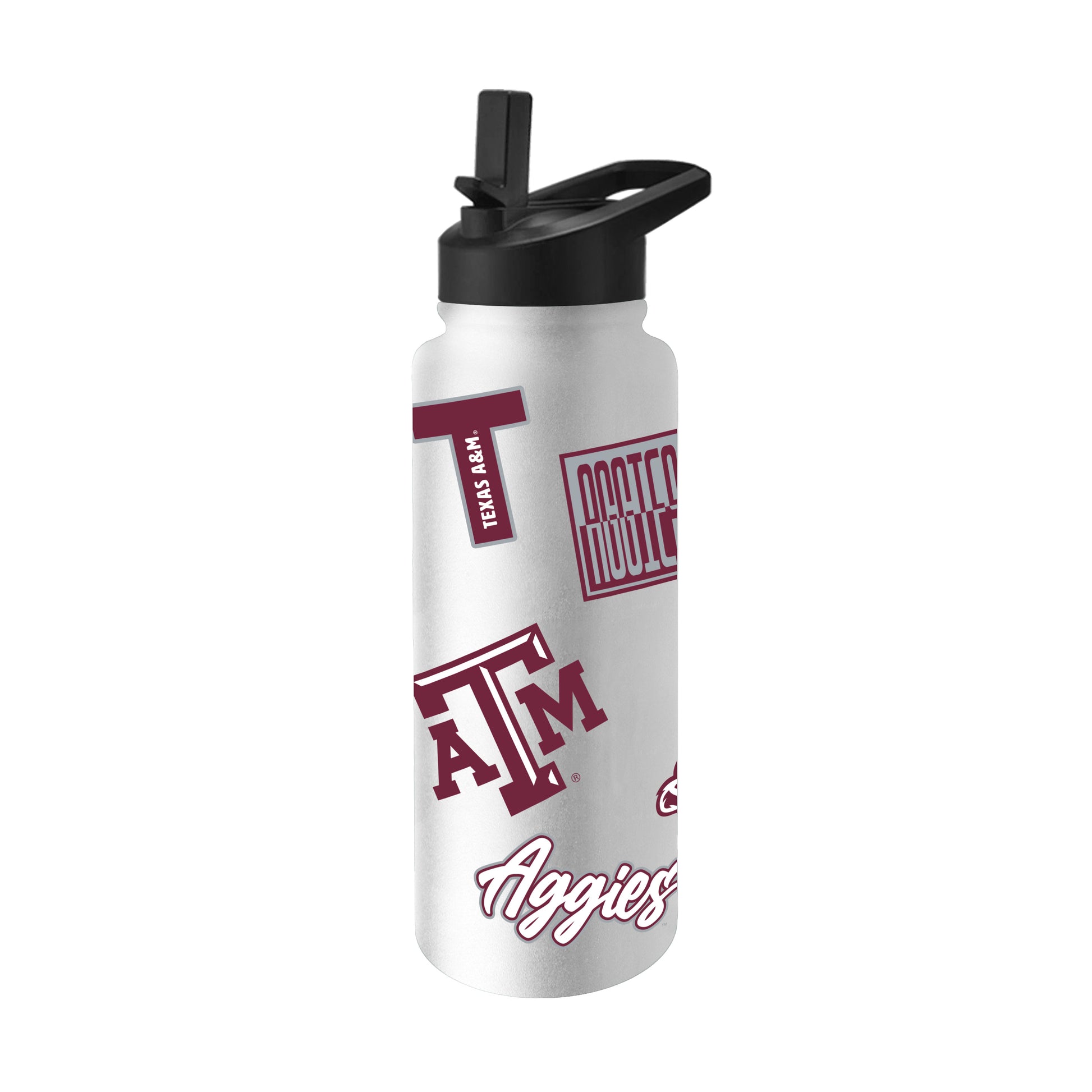 Texas A&M 34oz White Dreamweave Quencher Bottle