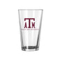 Texas A&M Vault 16oz Logo with Wordmark Pint Glass