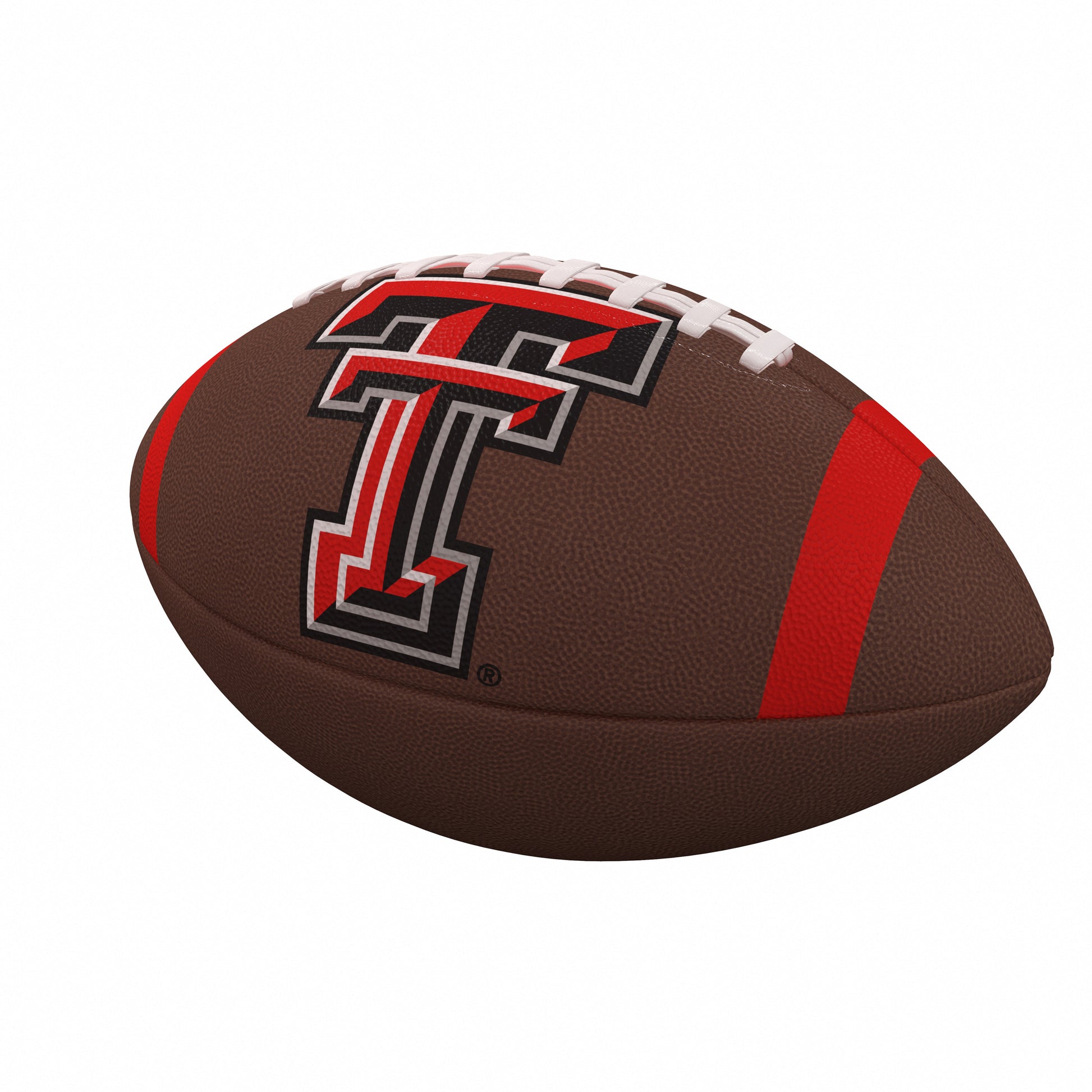 TX Tech Team Stripe Official-Size Composite Football