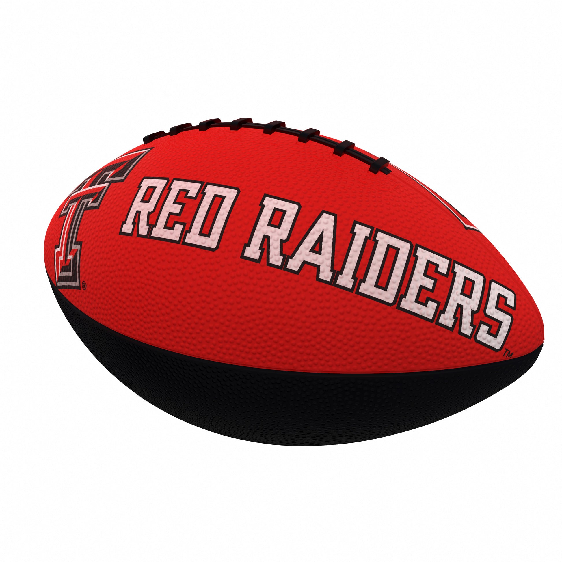 TX Tech Combo Logo Junior-Size Rubber Football