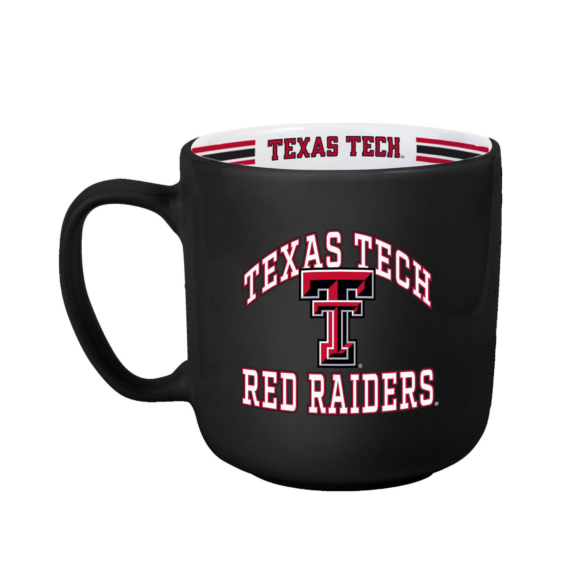 Texas Tech Black 15oz Stripe Mug