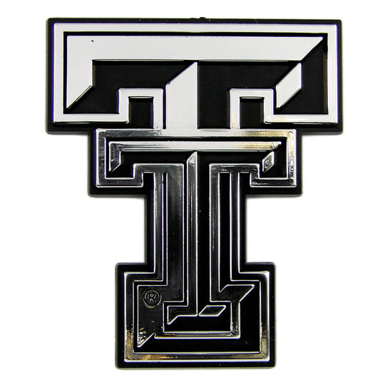 Texas Tech University Plastic Chrome Emblem
