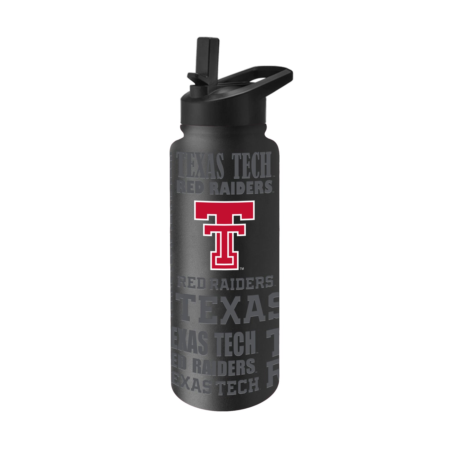 Texas Tech 34oz Black Replay Quencher Bottle