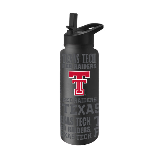 Texas Tech 34oz Black Replay Quencher Bottle