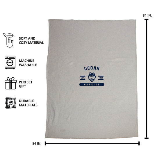 UConn Sublimated Sweatshirt Blanket