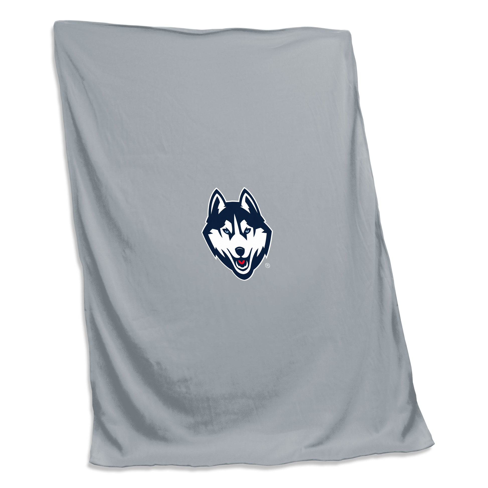 UConn Gray Screened Sweatshirt Blanket