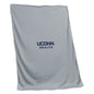 UConn Health Gray Screened Sweatshirt Blanket