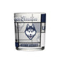 UConn 12oz Quilted Stained Rocks Glass