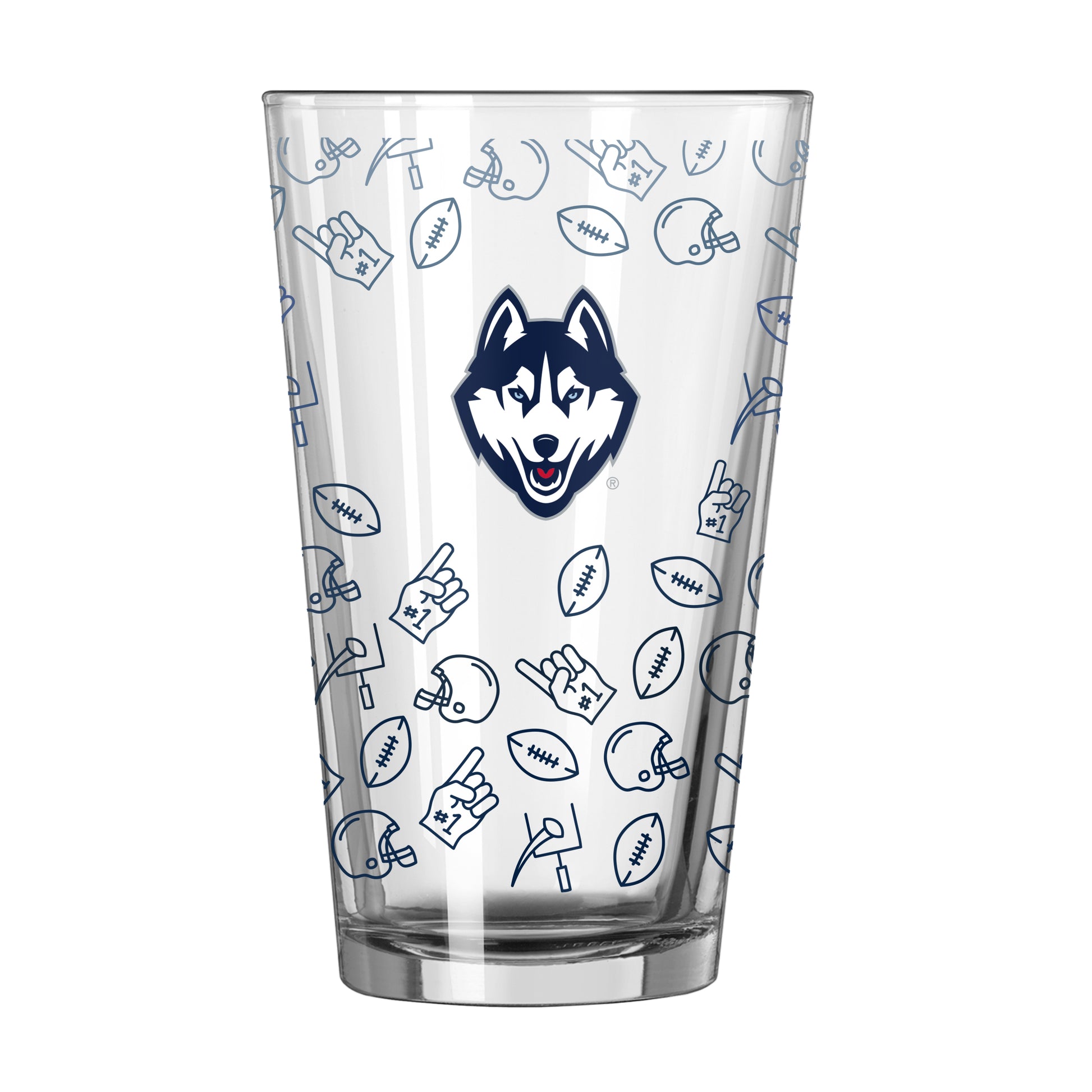 UConn 16oz Ombre Playmaker Pint Glass