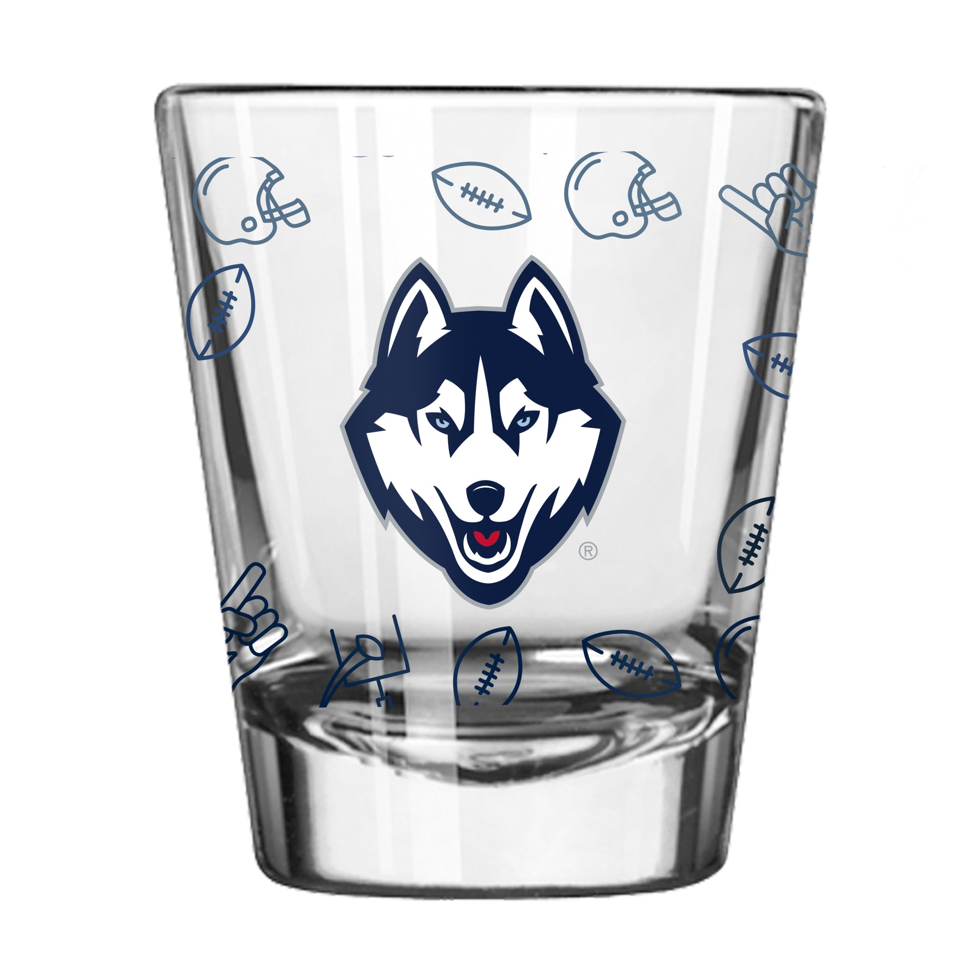 UConn 2oz Ombre Playmaker Shot Glass