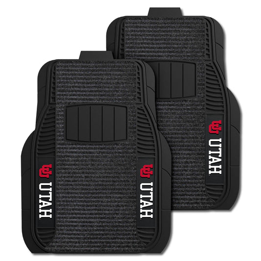 University of Utah 2-pc Deluxe Car Mat Set