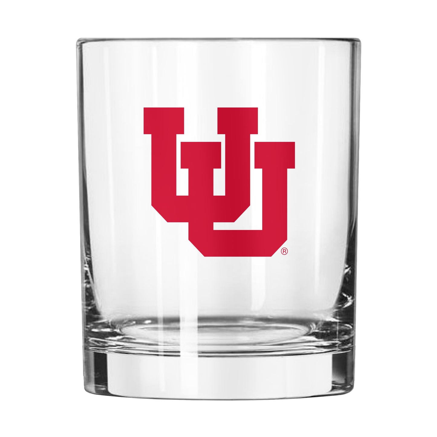 Utah 14oz Red Drum and Feather Rocks Glass