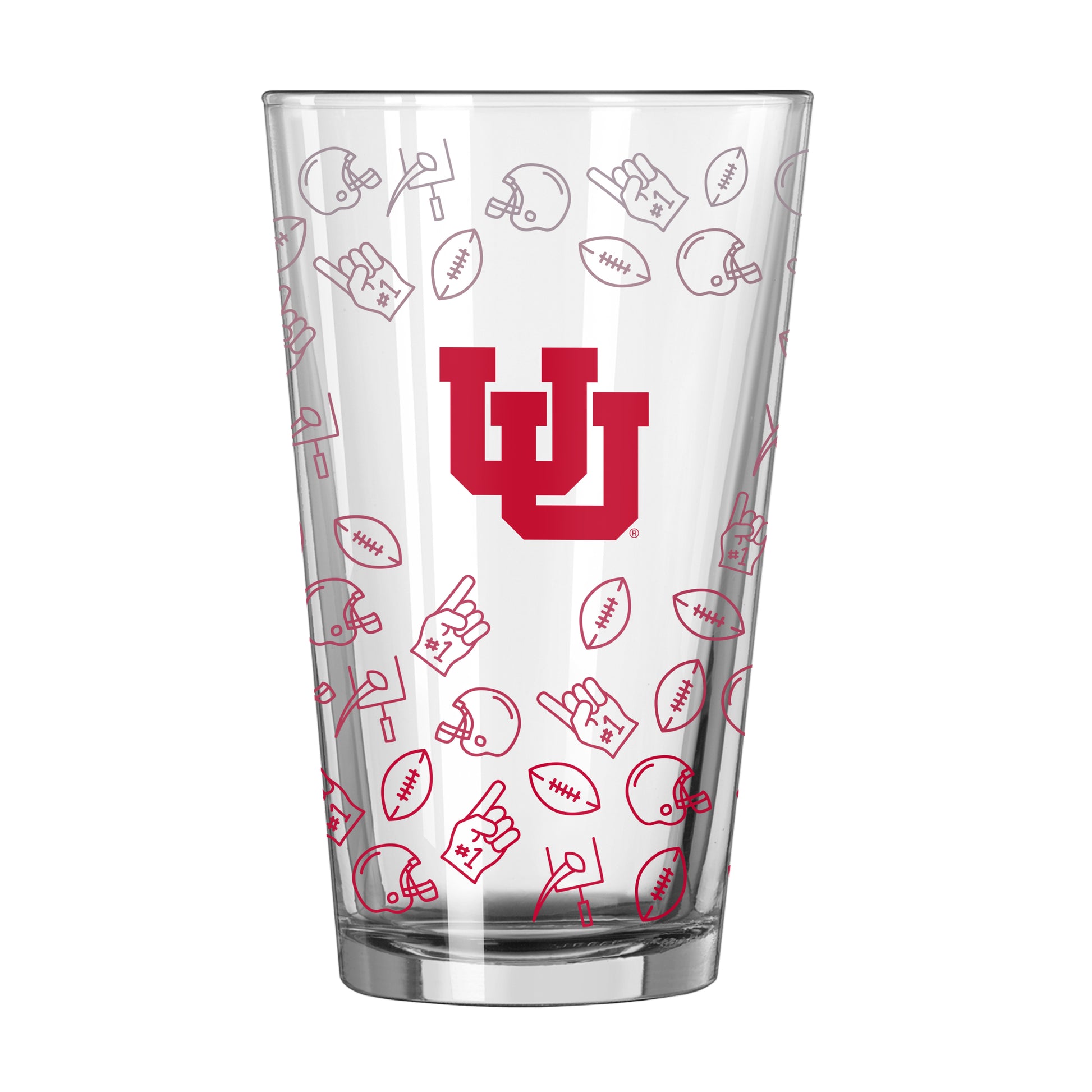 Utah 16oz Ombre Playmaker Pint Glass