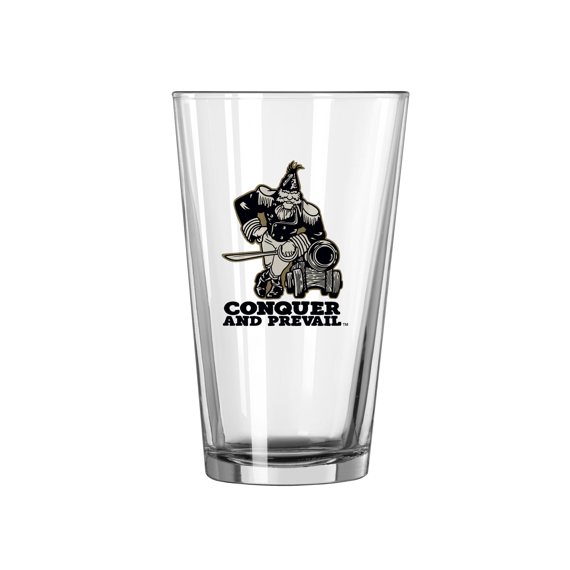 Vanderbilt Vault 16oz Conquer and Prevail Pint Glass