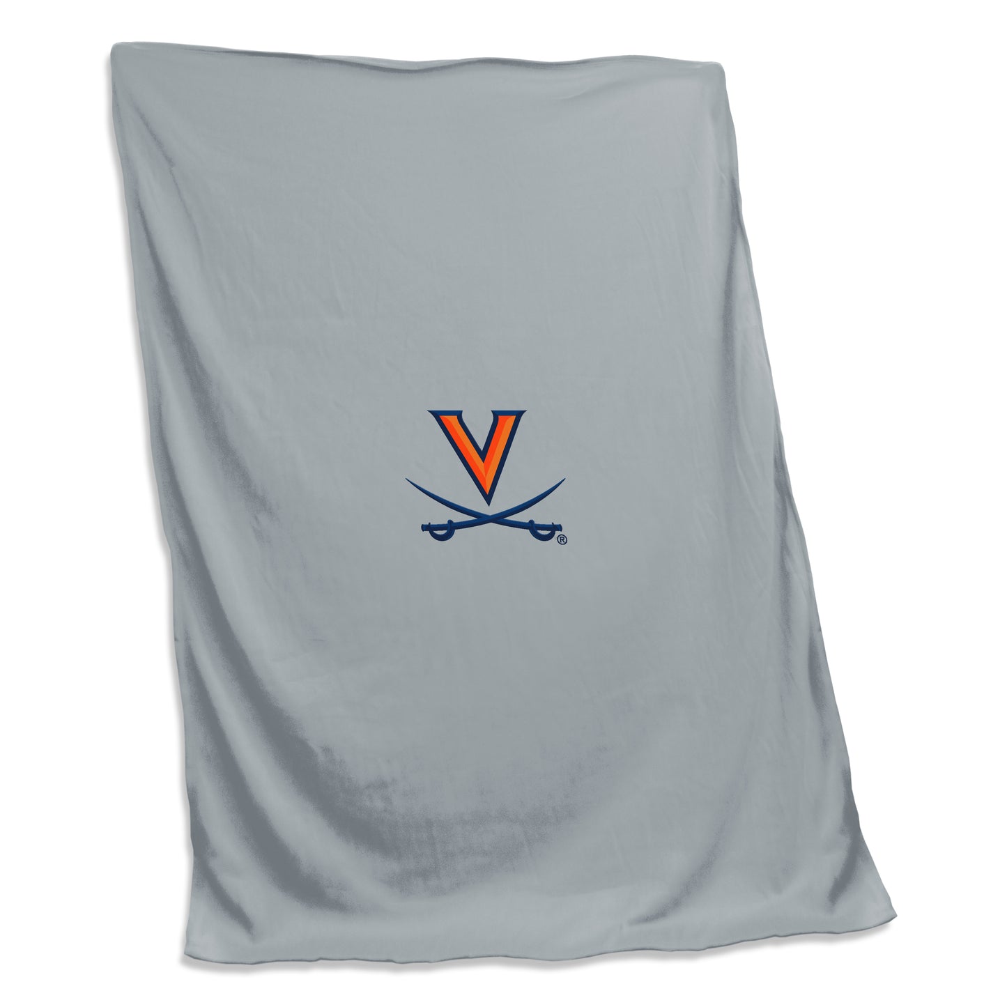 Virginia Sublimated Athletic Gray Sweatshirt Blanket