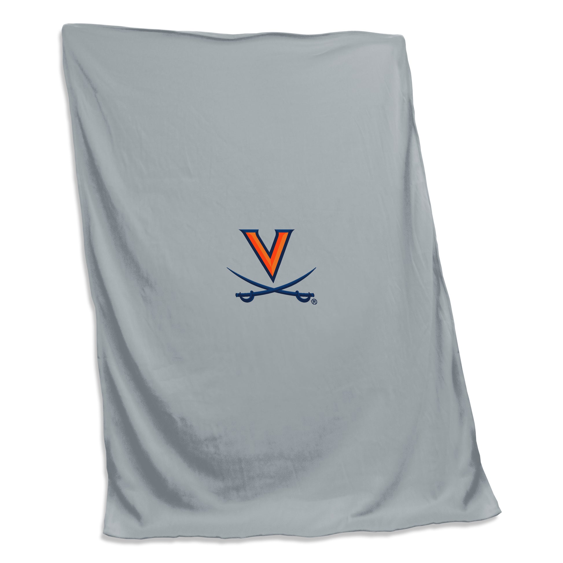 Virginia Sublimated Athletic Gray Sweatshirt Blanket