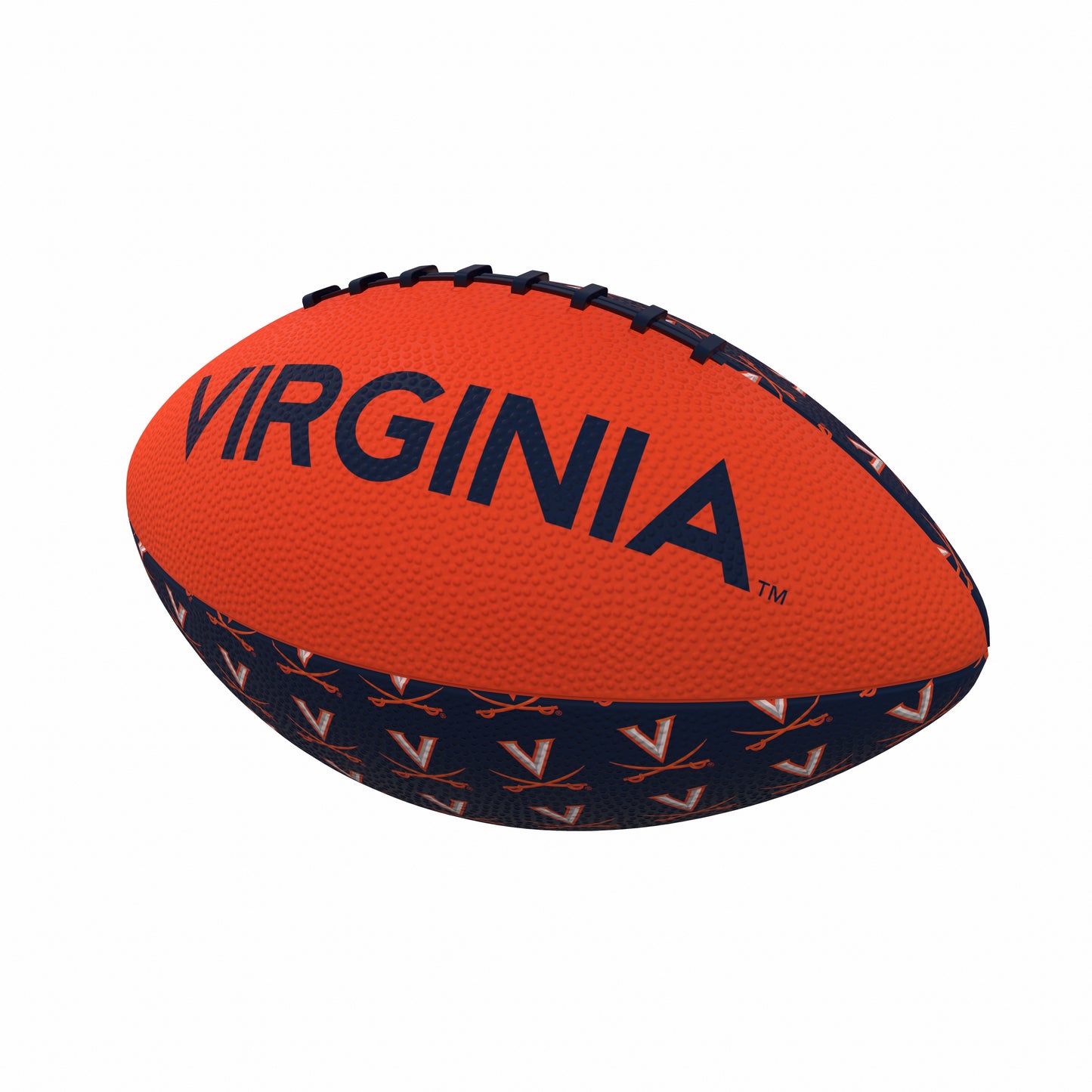 Virginia Repeating Mini Size Rubber Football