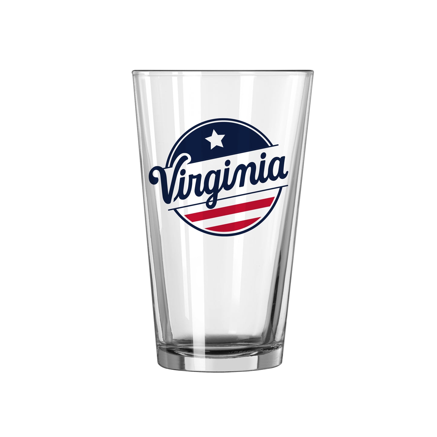 Virginia Red White & HOO 16oz Pint Glass