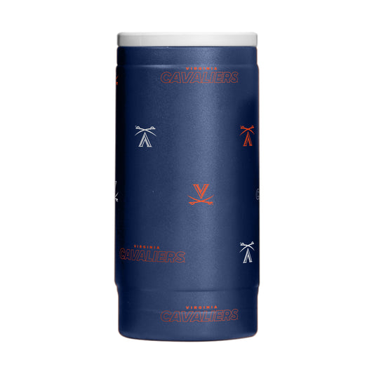 Virginia 12oz Step And Repeat Powdercoat SlimCan Coolie