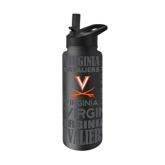 Virginia 34oz Black Replay Quencher Bottle