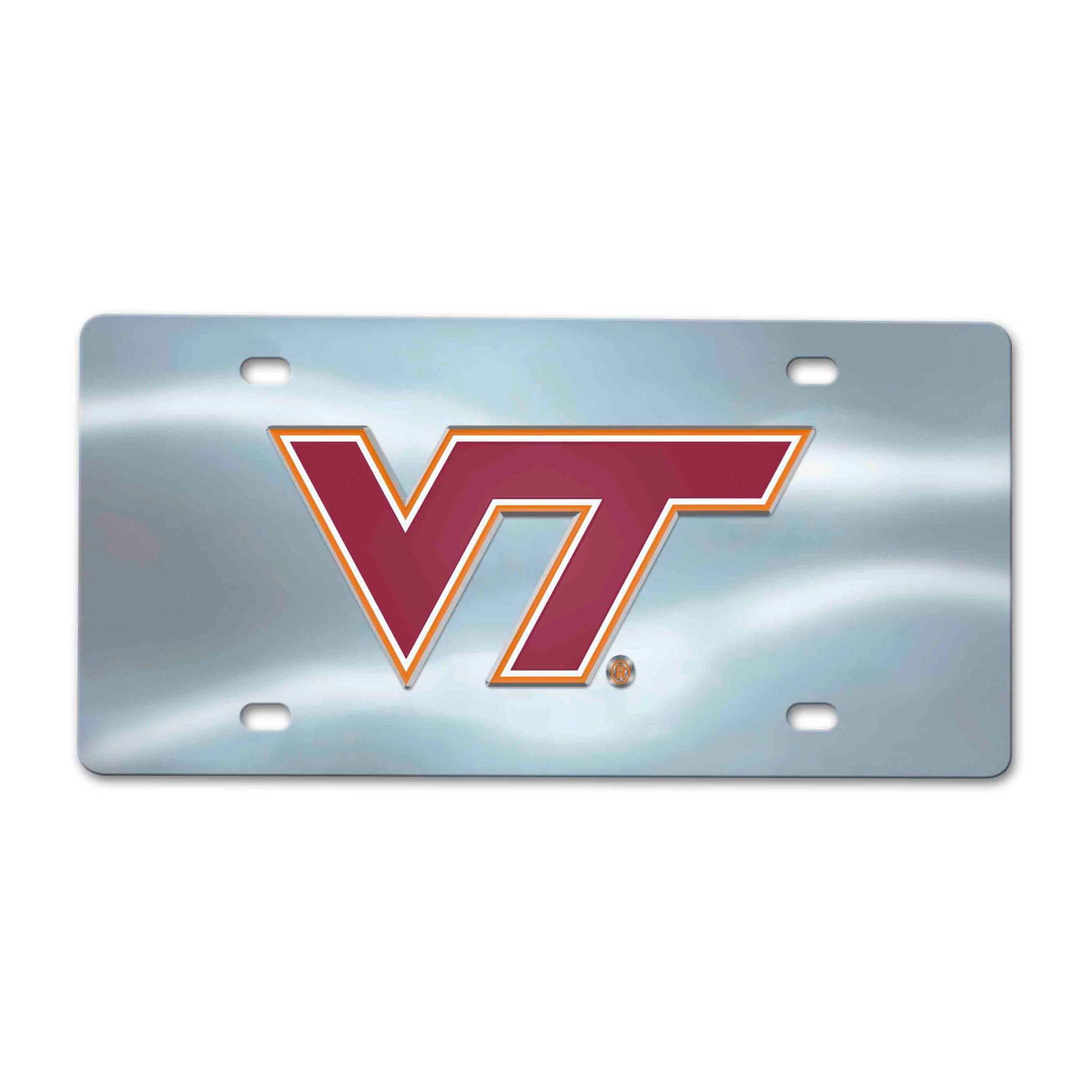 Virginia Tech Chrome Diecast License Plate