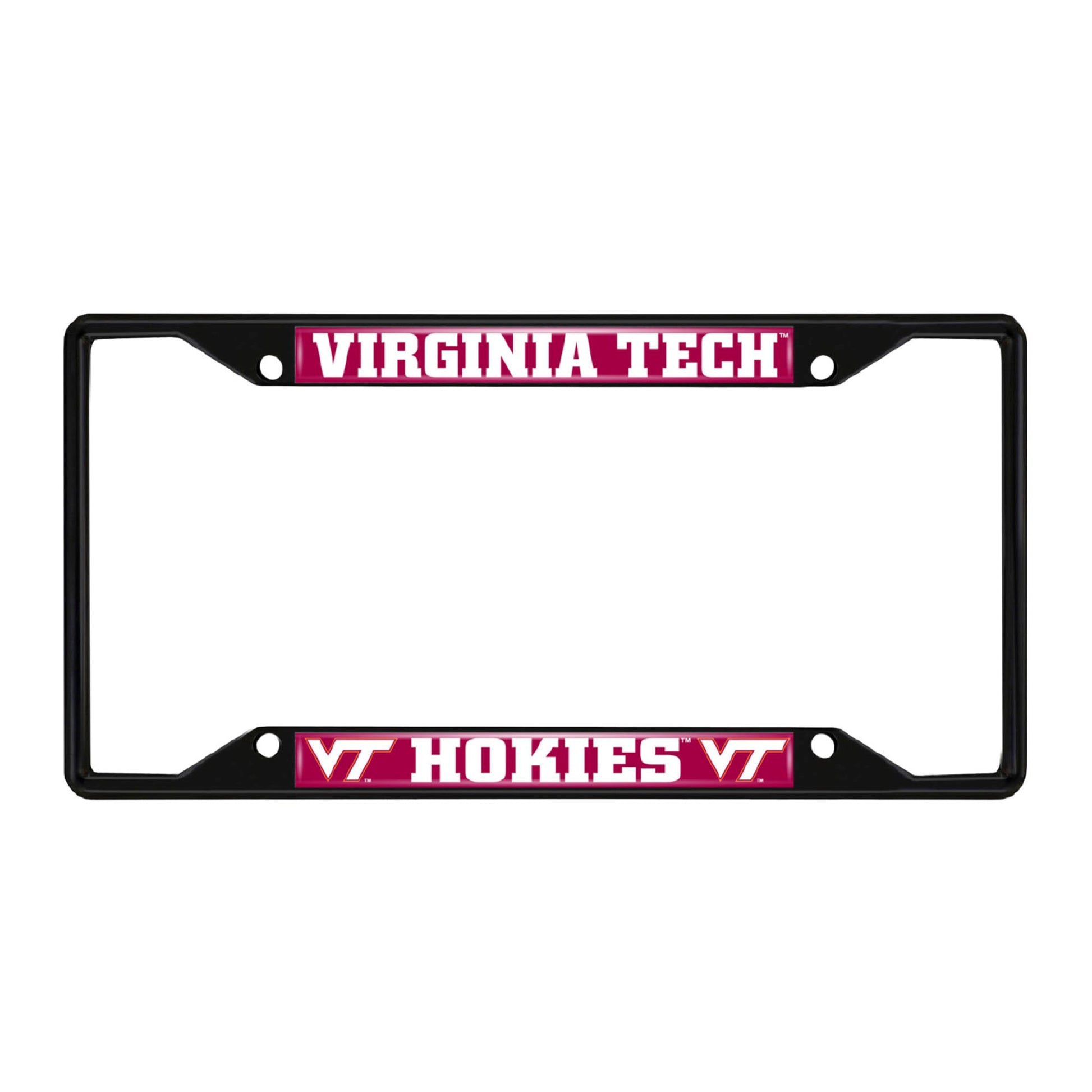 Virginia Tech Black License Plate Frame