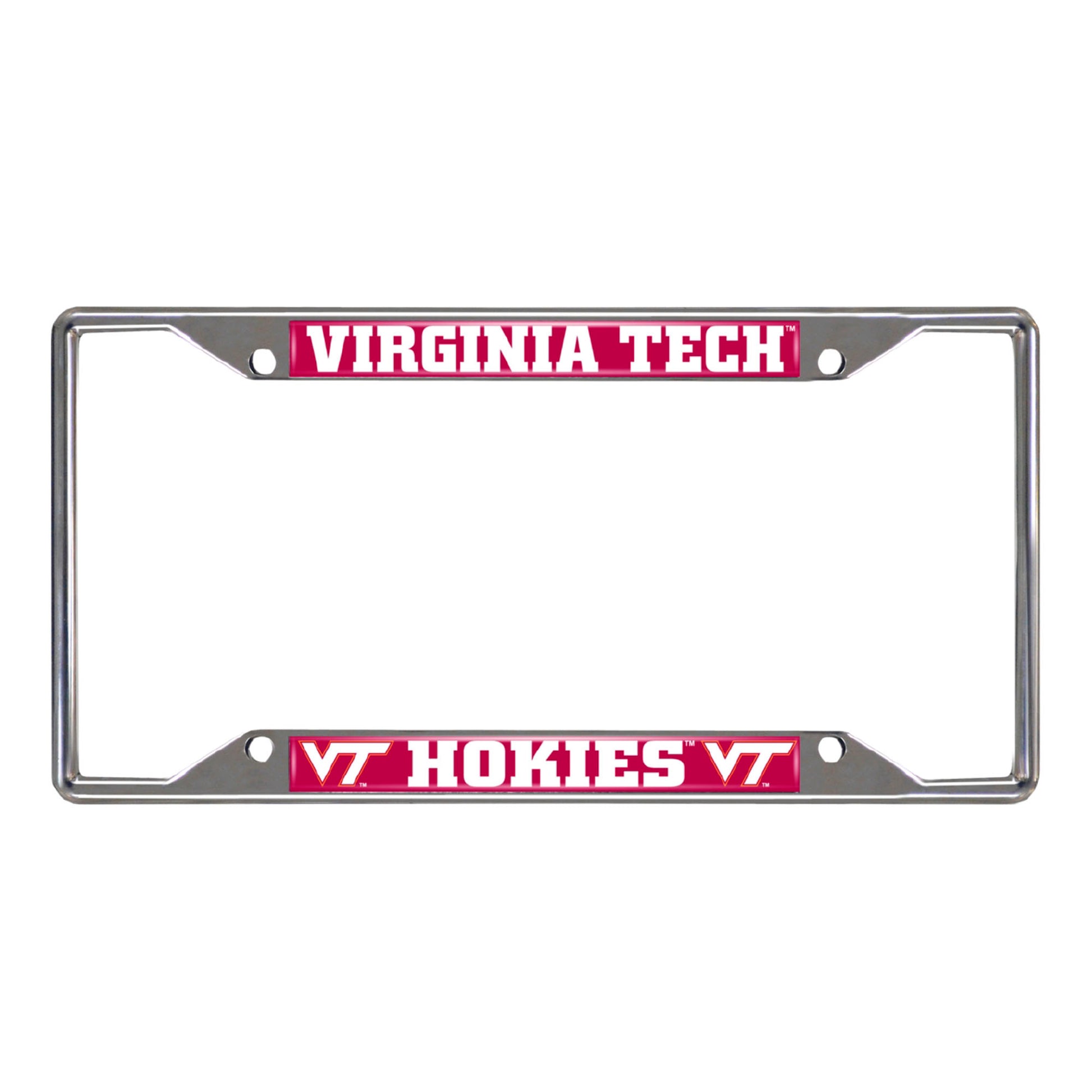 Virginia Tech Chrome License Plate Frame