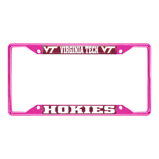 Virginia Tech-Pink License Plate Frame