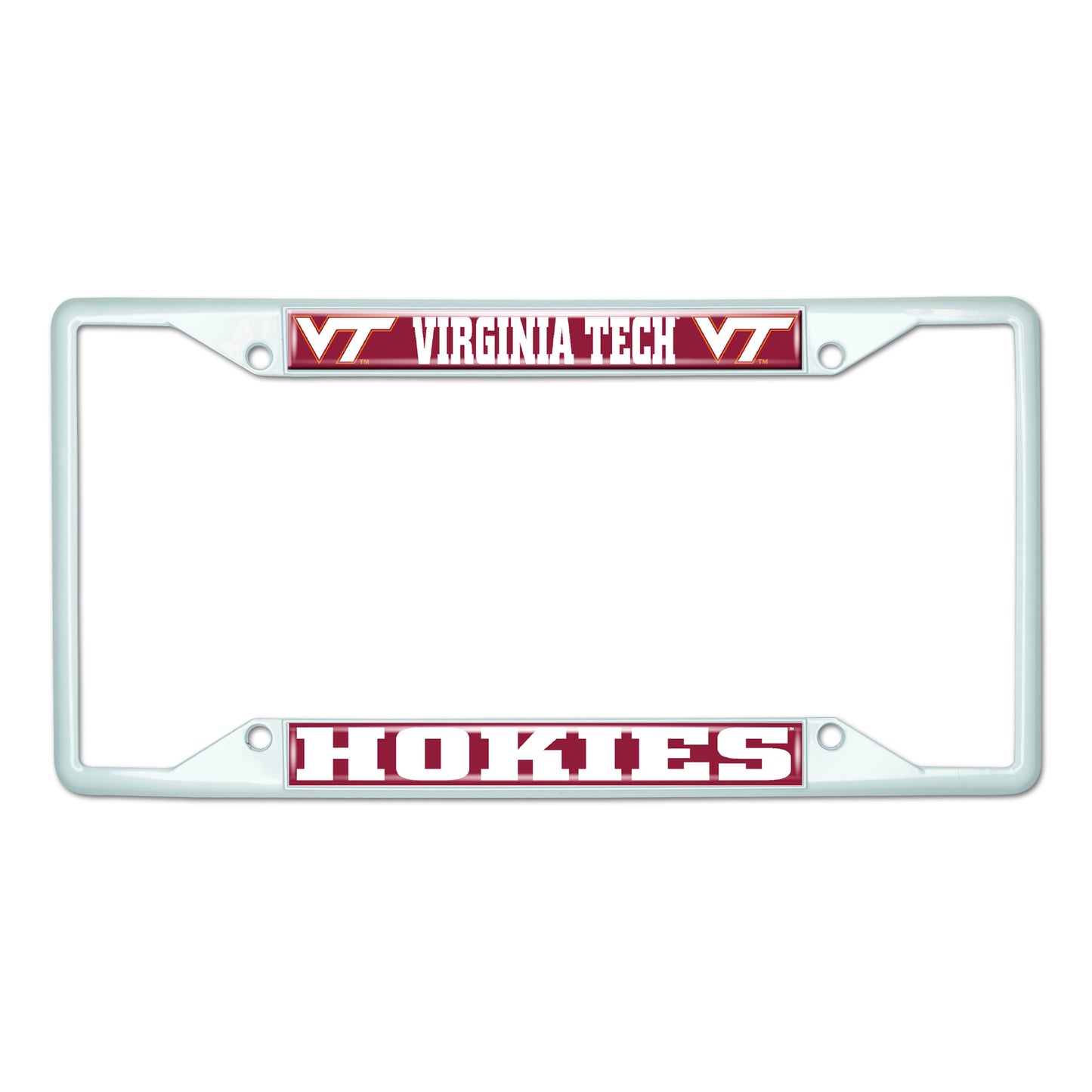 Virginia Tech-White License Plate