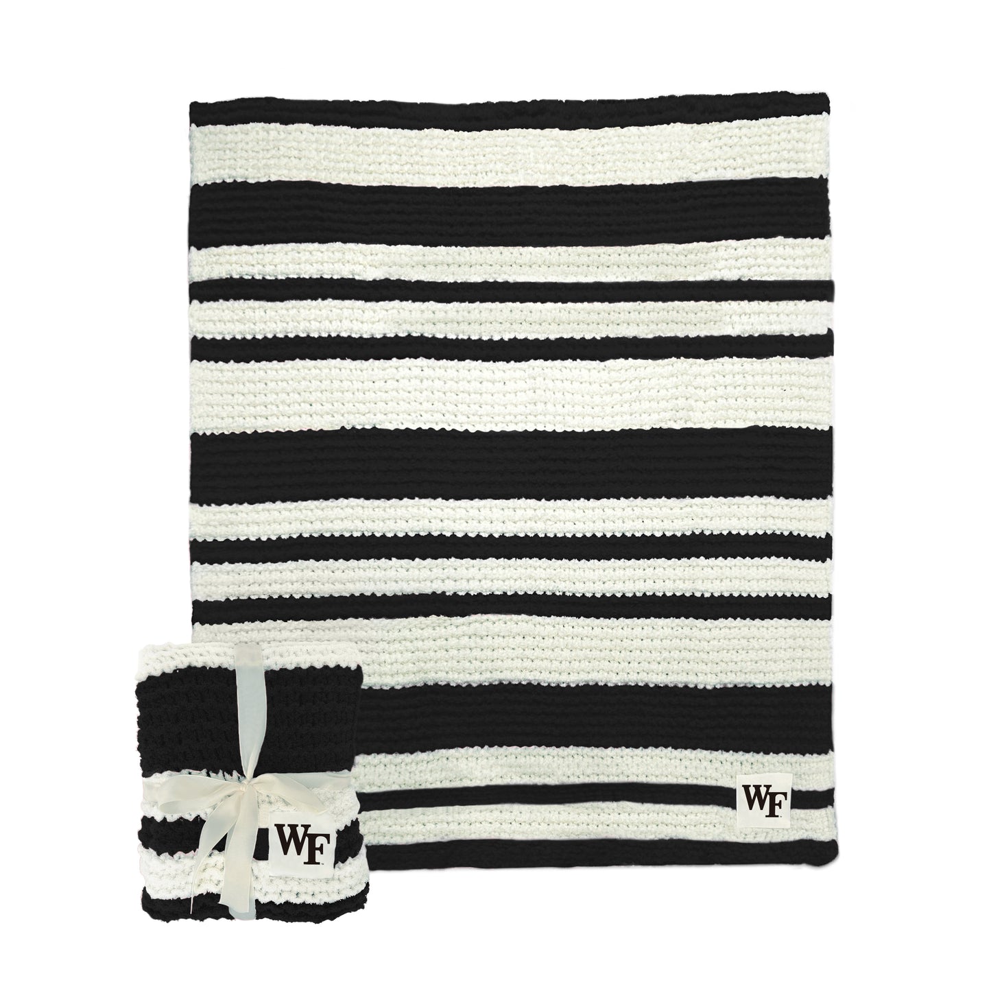 Wake Forest Cable Knit Throw 50x60