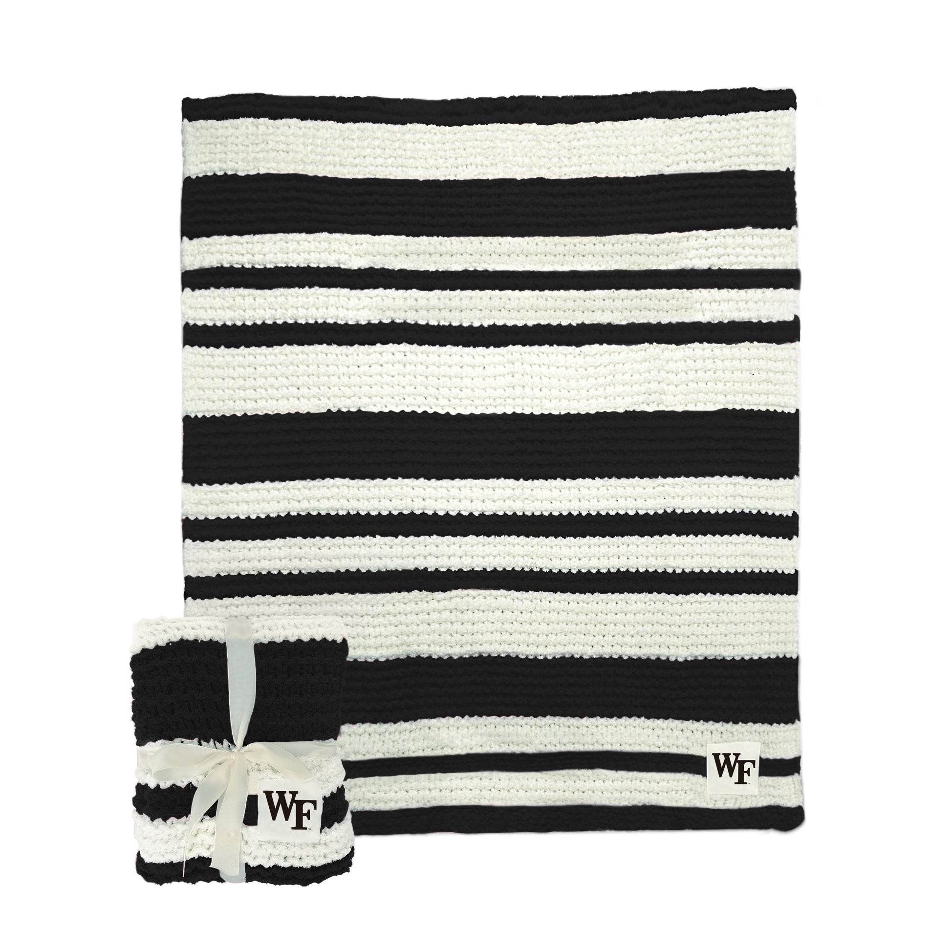 Wake Forest Cable Knit Throw 50x60