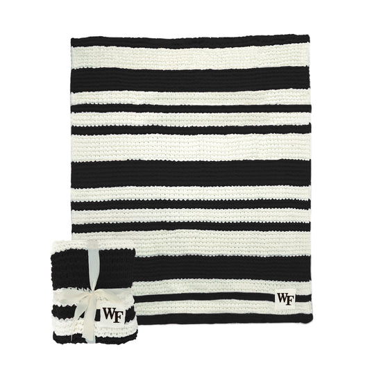 Wake Forest Cable Knit Throw 50x60
