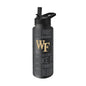 Wake Forest 34oz Black Replay Quencher Bottle