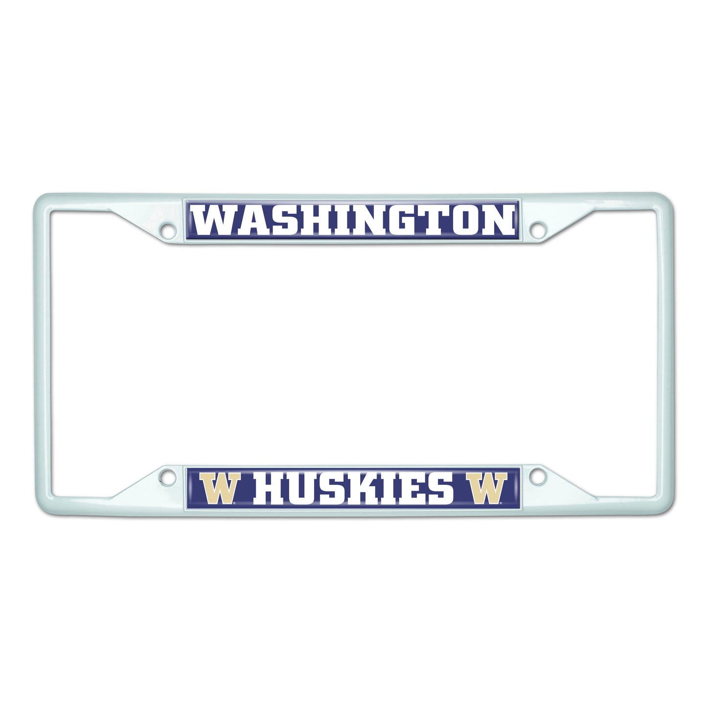 University of Washington-White License Plate