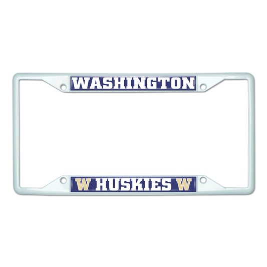 University of Washington-White License Plate