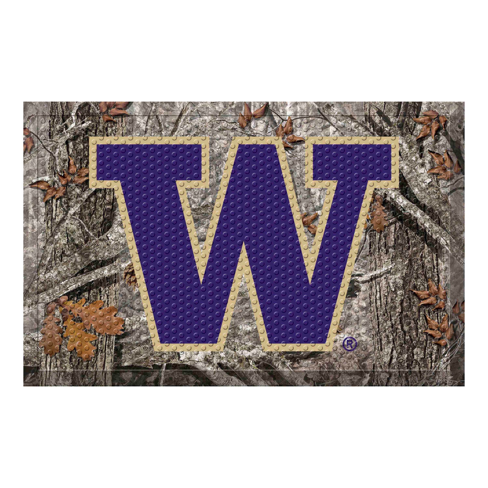 University of Washington Camo Scraper Mat