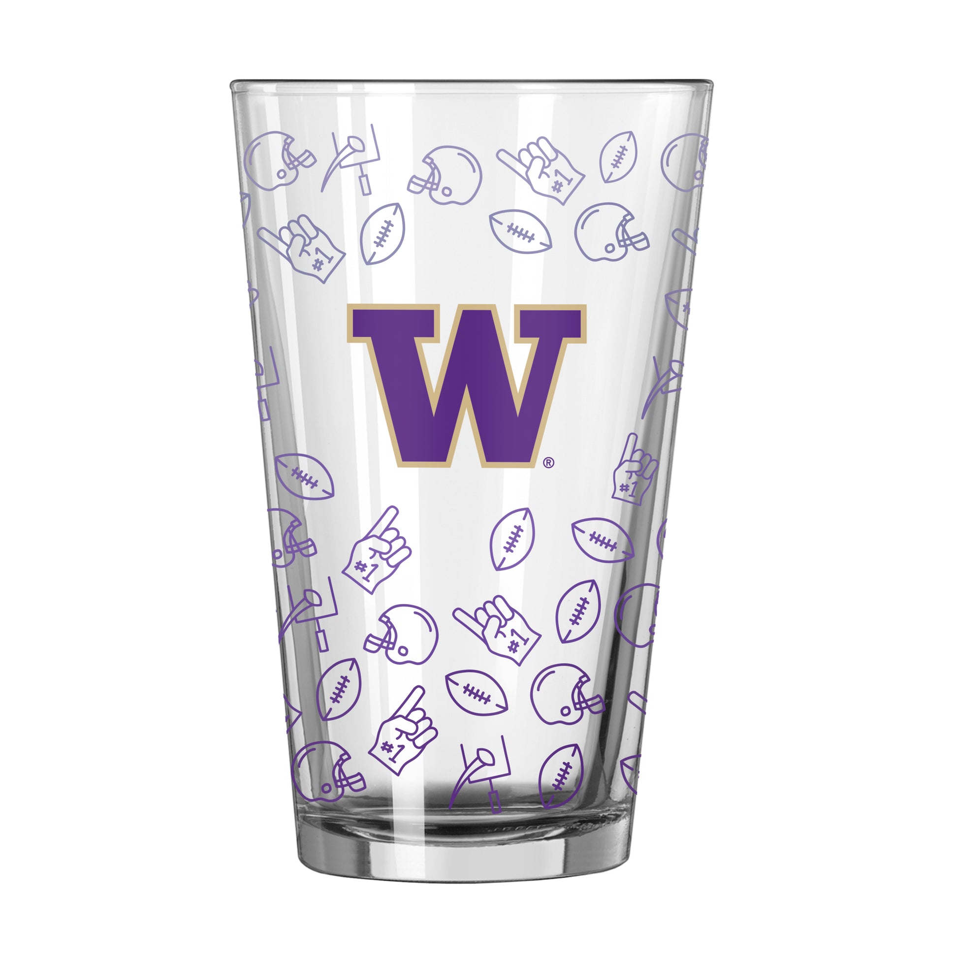 Washington 16oz Ombre Playmaker Pint Glass