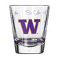Washington 2oz Ombre Playmaker Shot Glass