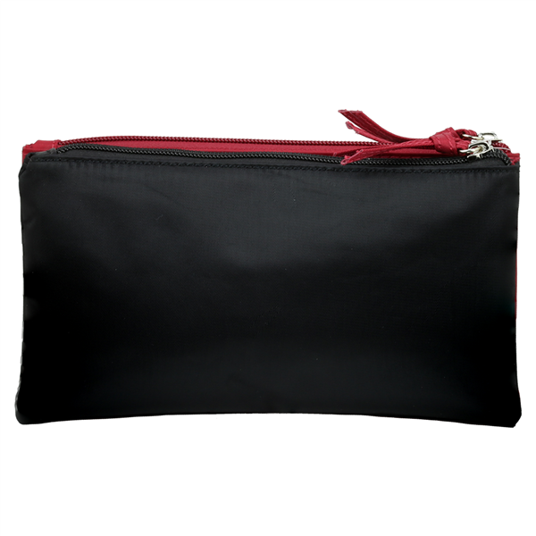 Phoebe Wallet 9182 ALABAMA with a red zipper isolated on a white background.