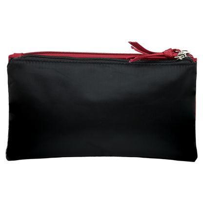 Phoebe Wallet 9182 ALABAMA with a red zipper isolated on a white background.