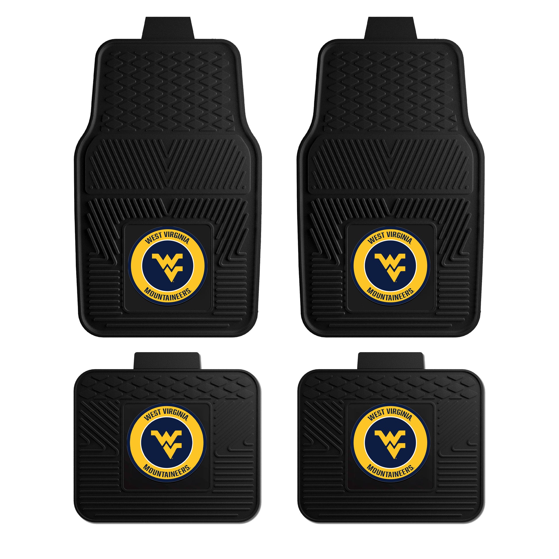 Trinity West Virginia 4pc Vinyl Car Mat Set