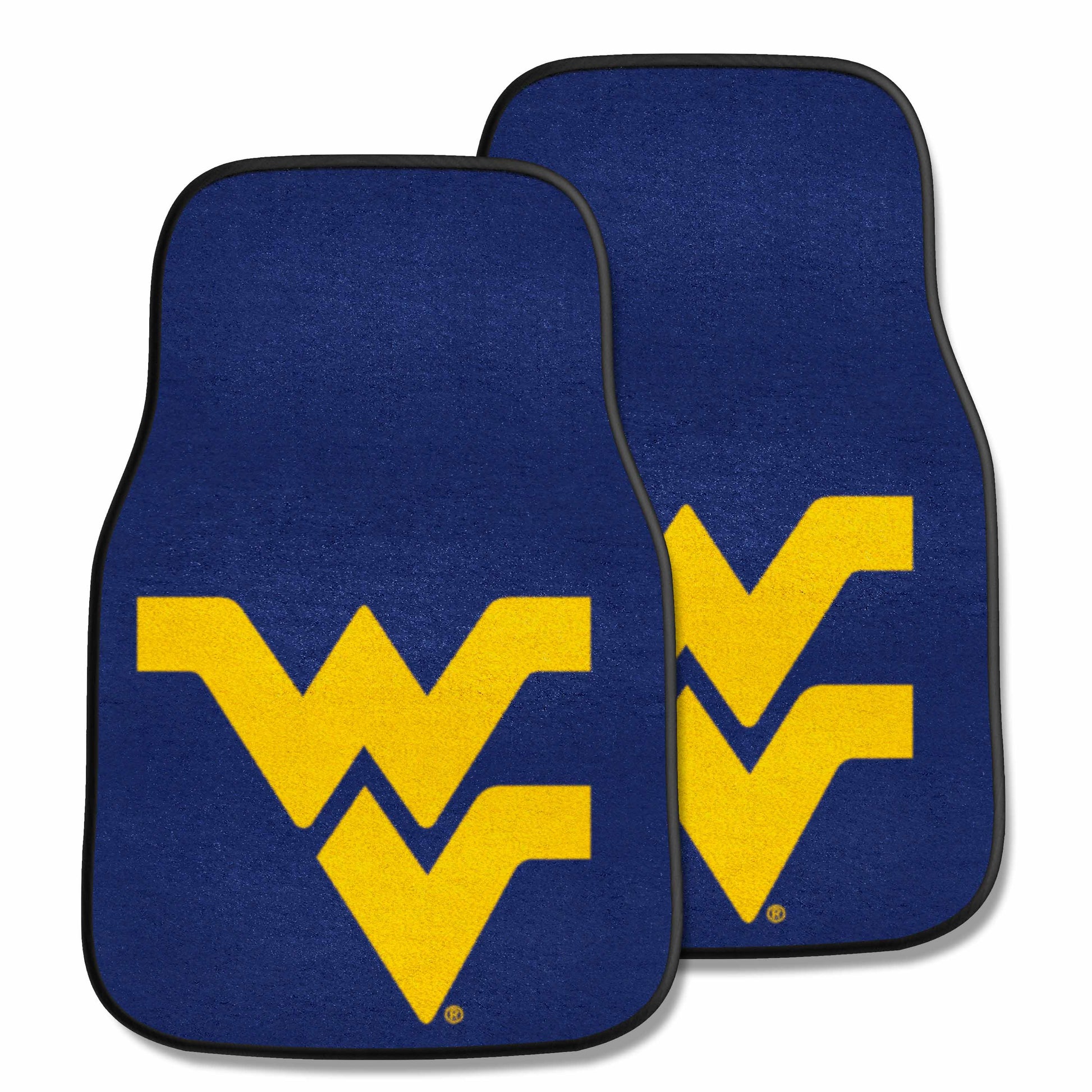 West Virginia University 2-pc Carpet Car Mat Set