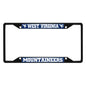 West Virginia University Black License Plate Frame